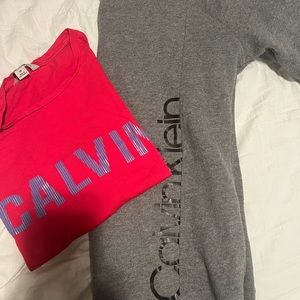 Calvin Klein Bundle- Sweatshirt and Tshirt